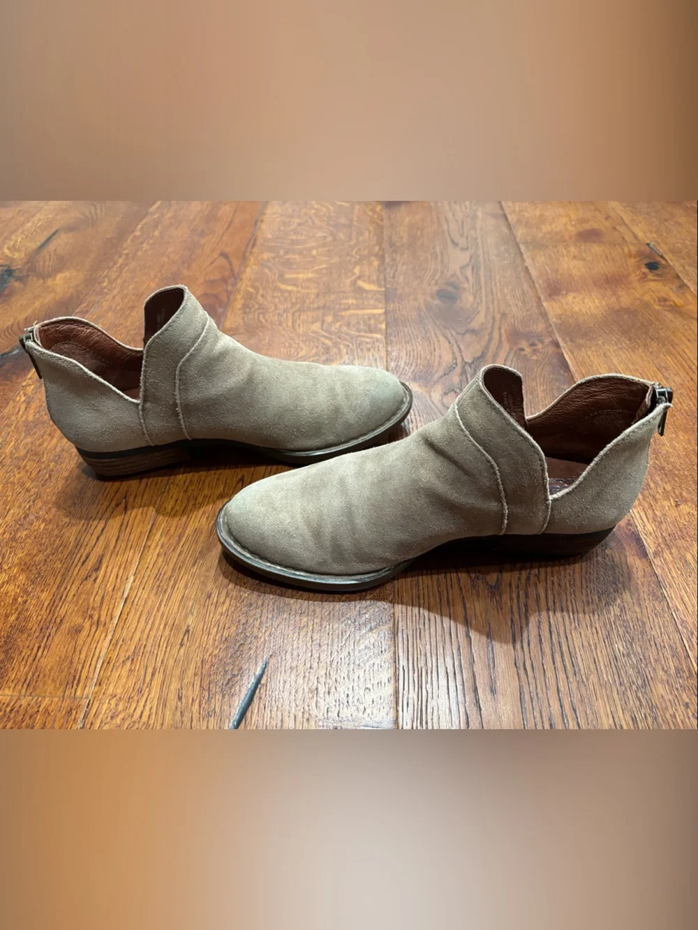 Born Women’s Suede Ankle Bootie - Taupe